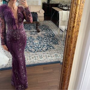 Custom made couture evening gown